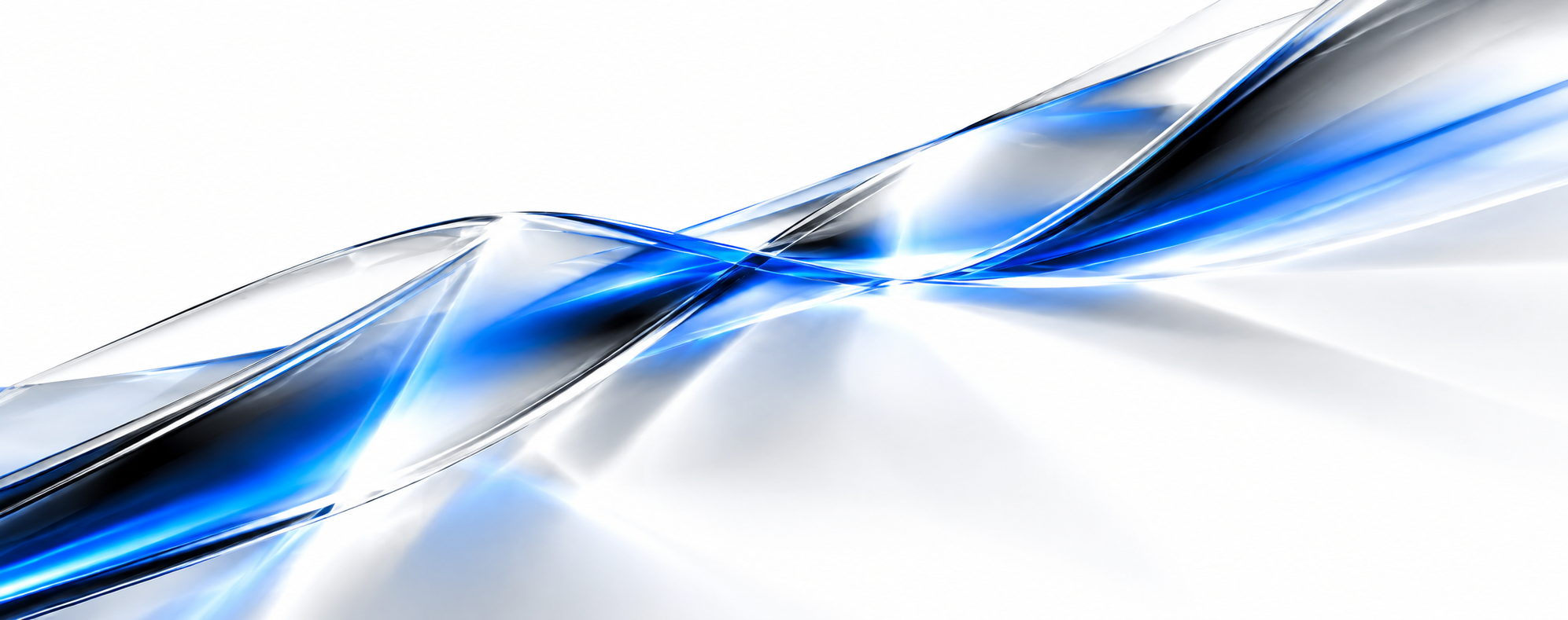 The wave on white: the same glass sheet, rendered for a light ground